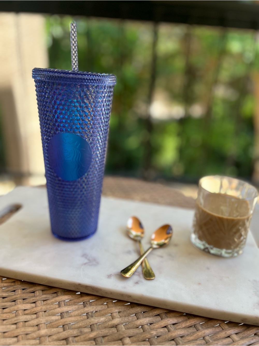 Starbucks Disneyland Iridescent Studded Tall Tumbler - Blue